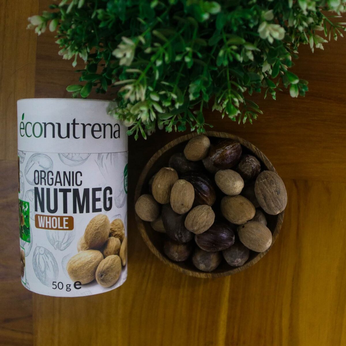 Nutmeg ( with shell & Without shell ) Econutrena Organic Coconut