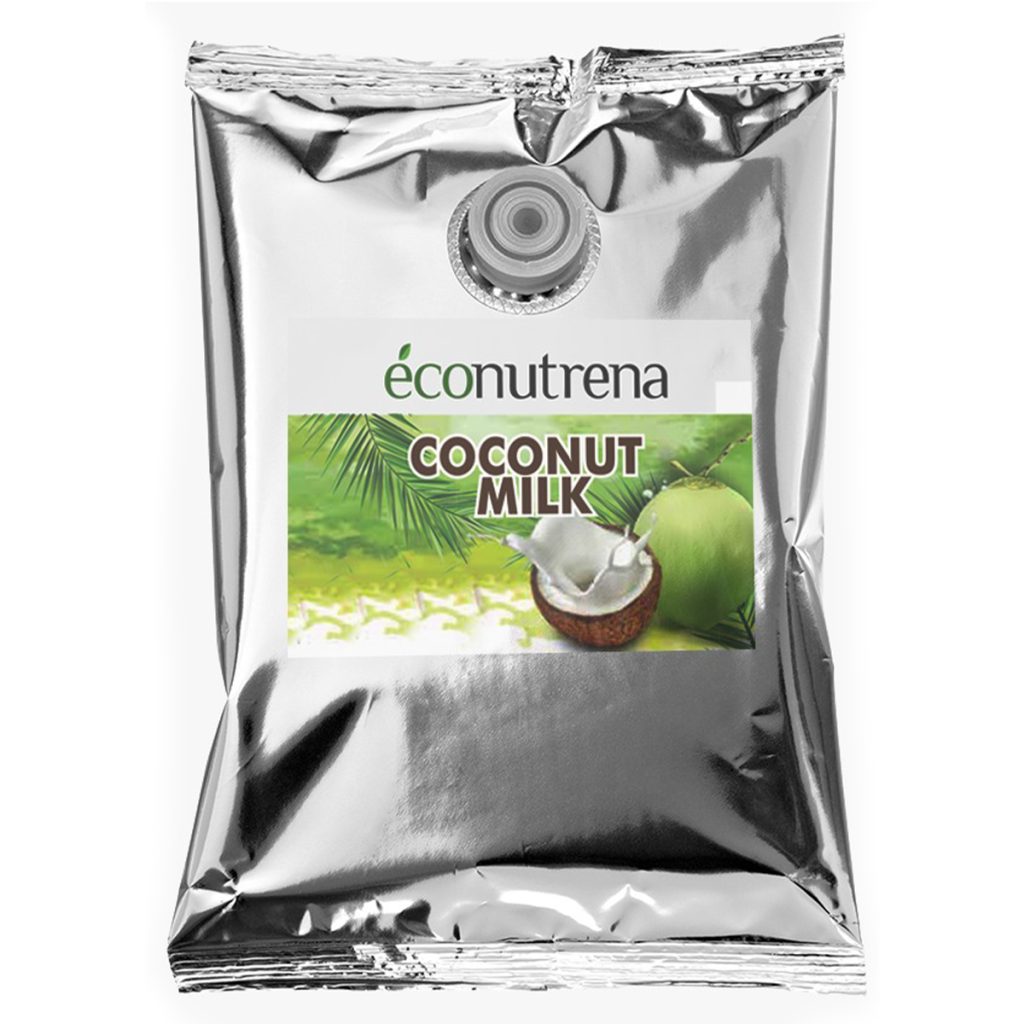 Aseptic coconut milk Econutrena Organic Coconut Products, Spices