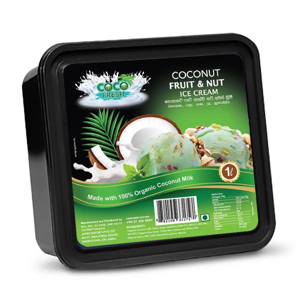 100% Natural Econutrena Coconut Ice Cream – Dairy-Free Coconut Dessert
