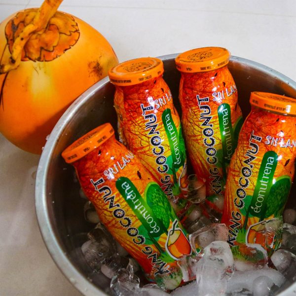 Econutrena Canned King Coconut Water in Glass Jars – Natural Hydration Beverage