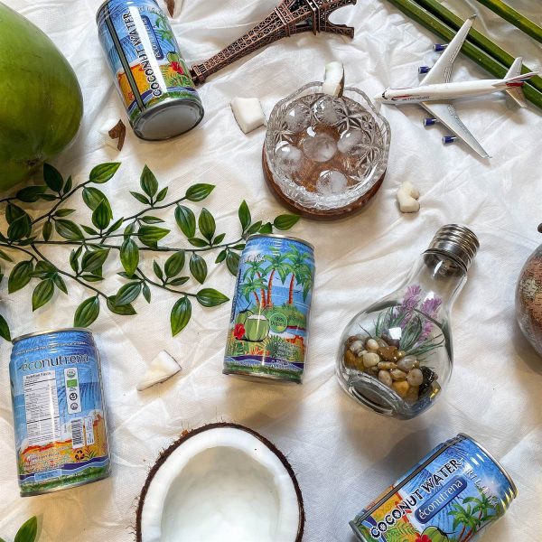 Econutrena 100% Pure Canned Coconut Water – Natural Hydration Beverage