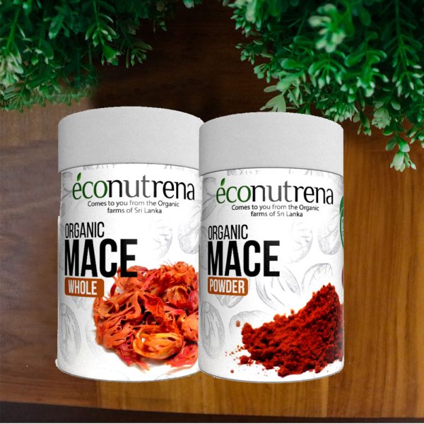 pack of mace spice in woody background