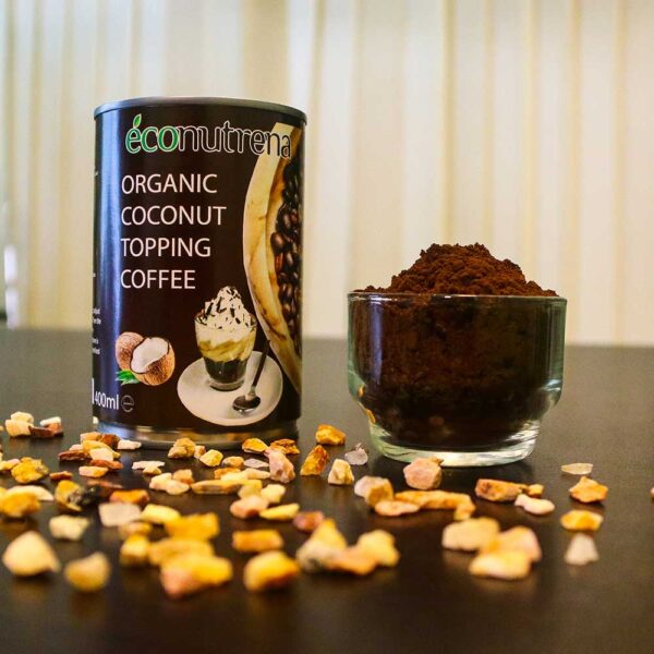 oraganic cococnut topping chocolate coffee