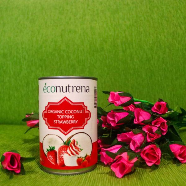 oraganic cococnut topping strawberry